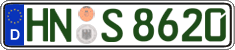 German license plate, Regular plates
