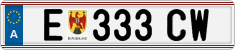 License plate of Austria, Regular plates