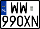 License plates of Poland, Regular car plates