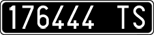 License plate of Italy, Cars (1927 year series)