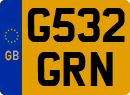 License plate of the United Kingdom, 1983 year system