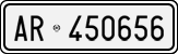 License plate of Italy, Cars (1927 year series)