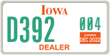 Iowa, Dealer (XXXX(X) XXX)