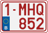 License plate of Belgium, Regular plates (2010)