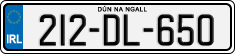 License plate of Ireland, Regular plates