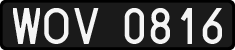 License plates of Poland, 1976 year system