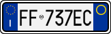 License plate of Italy, Cars (1994 year series)