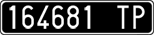 License plate of Italy, Cars (1927 year series)