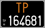 License plate of Italy, Cars (1927 year series)