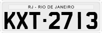 License plate of Brazil, Private owners (1990)