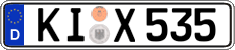 German license plate, Regular plates