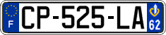 French license plate, SIV (ordinary)