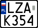 License plates of Poland, Regular car plates