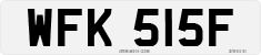 License plate of the United Kingdom, 1963 year system