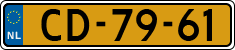 License plate of the Netherlands, Diplomatic