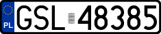 License plates of Poland, Regular car plates