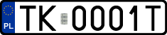 License plates of Poland, Regular car plates