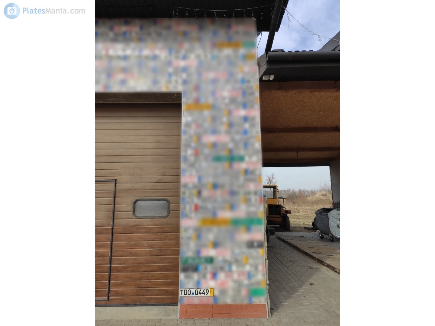 TDO 0449, License plate without vehicle 