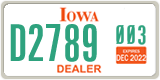 Iowa, Dealer (XXXX(X) XXX)