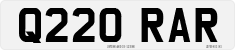 License plate of the United Kingdom, 1983 year system