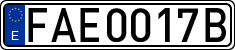 License plates of Spain, Official and military plates
