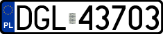 License plates of Poland, Regular car plates