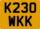 License plate of the United Kingdom, 1983 year system