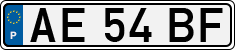 License plate of Portugal, Regular plates
