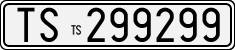 License plate of Italy, Cars (1927 year series)