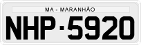 License plate of Brazil, Private owners (1990)