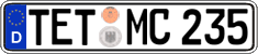 German license plate, Regular plates