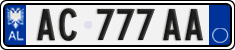 License plate of Albania, Cars (2011)