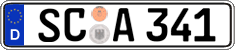German license plate, Regular plates