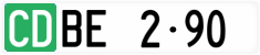 License plate of Switzerland, Diplomatic