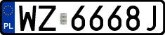 License plates of Poland, Regular car plates
