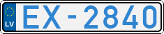 License plate of Latvia, Electric vehicles