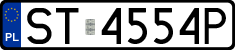 License plates of Poland, Regular car plates