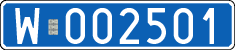 License plates of Poland, Diplomatic
