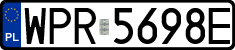License plates of Poland, Regular car plates