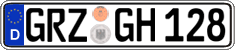German license plate, Regular plates