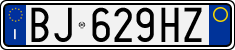 License plate of Italy, Cars (1994 year series)
