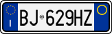 License plate of Italy, Cars (1994 year series)