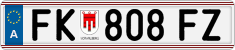 License plate of Austria, Regular plates