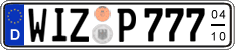 German license plate, Seasonal plates