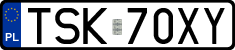 License plates of Poland, Regular car plates