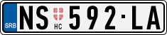 License plate of Serbia, Cars