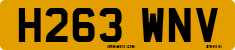 License plate of the United Kingdom, 1983 year system