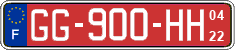 French license plate, SIV (transit plates)