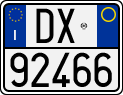 License plate of Italy, Motorcycles (1994 year series)
