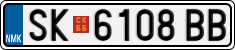 License plate of North Macedonia, Regular plates (2012)